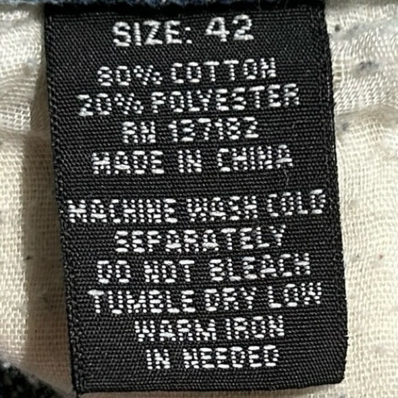 DIAMOND STASH Acid Wash American Flag Jeans Street Style Distressed sz 42 x 31 - Picture 7 of 10